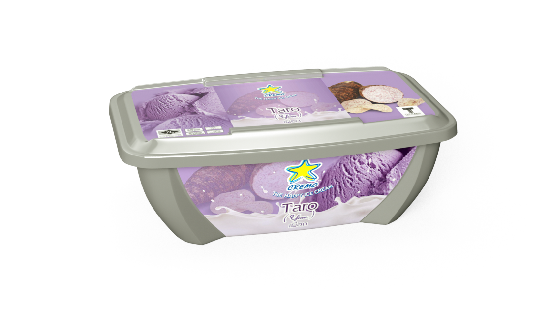 Kem hộp 900ml vị khoai môn